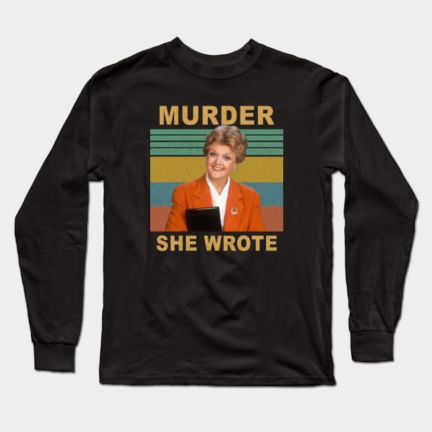 Kaus Jessica Fletcher Long Sleeve T-Shirt by Hoang Bich